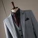 Men's Clothing Elegant Slim Fit Wedding Suit Set - Black / Charcoal / Navy Blue / Light Gray (Jacket + Vest + Pants / Jacket + Pants / Single Piece)_viptrois.com