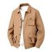 Men's Waterproof Workwear Jacket - Multi-Pocket Utility Coat With Hood (Black/Gray/Army Green/Khaki/Navy, S-XXXL)_viptrois.com