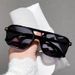 Lightweight Double Beam Ocean Film Sunglasses, New Driving Sunshades, Fashionable Box Sunscreen Sunglasses_viptrois.com