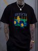 Busch Beer T Shirt CHIVE Brand Large White Retro Art Bear Tractor Versatile Stylish Homme Unisex Designer Clothes Slightly Soft Breathable Casual_viptrois.com