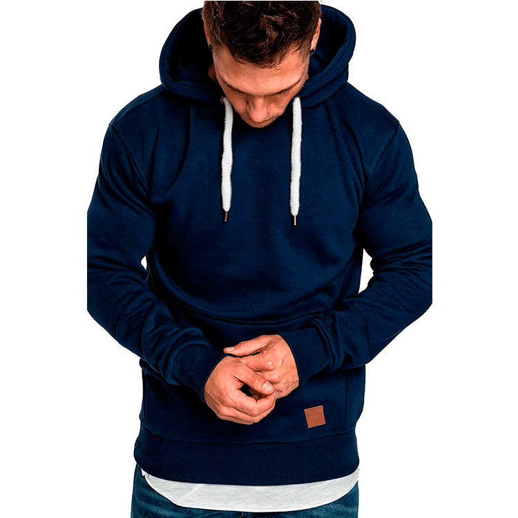 Men's Clothing new men's solid color outdoor sports casual fleece sweatshirt jacket 8001_viptrois.com