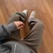 Men's Clothing Woolen Thickened Old Money Style Drape Wide Trousers Soft Glutinous Knitted Straight Cleanfit Trousers_viptrois.com