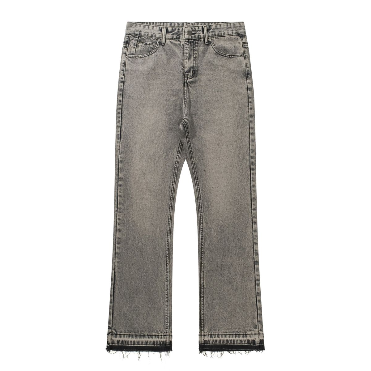 Men's Clothing Smoky Gray Tassel 507 Retro Cement Gray Trousers Cleanfit Jeans_viptrois.com