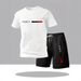 Men's Clothing Summer Casual Short Sleeved Two Piece Suit_viptrois.com