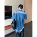 Men's Clothing Men's Summer Thin Casual Five Point Shirt Loose Large Size Half Sleeved Clothes_viptrois.com