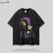 Men's Clothing High Street Dark Doberman Washed Old Short Sleeve T Shirt Street Lazy Style Tops_viptrois.com