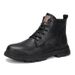 Men's Retro British Style Leather Martin Boots Mid-Calf Work Boots With Rubber Sole For Winter (Size 38-46, Black/Brown/Tan)_viptrois.com