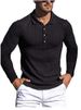 Men's Performance Stripe Polo Shirt - Stretch-Fit Long Sleeve Workout Top For Running & Gym (S-XXXL, 8 Athletic Colors)_viptrois.com