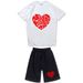 Men's Clothing Casual T-Shirt Shorts Suit Short-Sleeved Suit_viptrois.com