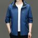2024 Men's Business Solid Color Spring And Autumn Removal Hat Jacket High-end Trend Casual Versatile Jacket_viptrois.com