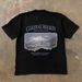 Mount Fuji Lower American High Street Retro Printed Short Sleeve T-Shirt Men's Cotton Loose Casual Summer Ins Trend Half Sleeve_viptrois.com