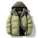Men's Clothing Unisex Winter Hooded Cotton Jacket - Windproof Thickened Parka Coat For Men & Women, Casual Streetwear With Detachable Hood_viptrois.com