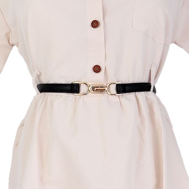 Women's With Adjustable Buckle, Dresses And Suits, Simple Thin For Sweaters, Waist-Cinching Korean Style Decorative Belt_viptrois.com
