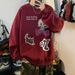 Sweater Men's Hatless Crew Neck Top Bottom Shirt Niche Design Trendy Brand Winter American High Street Jacket_viptrois.com