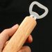 Thickened Beer Cap With Wooden Handle Stainless Steel Various Shapes Wine Beverage Bottle Opener_viptrois.com