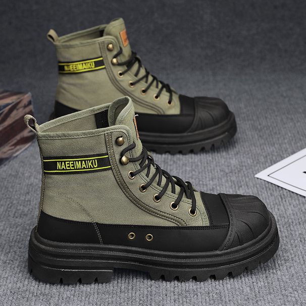 Martin High Top 2024 Summer Non-Slip Wear-Resistant Thick Sole Lightweight Trendy Boots Men's Workwear Versatile_viptrois.com