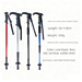 Travel Trekking Telescopic Climbing Outdoor Aluminum Alloy Hiking Poles Walking Sticks Canes_viptrois.com