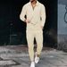Men's long-sleeved pants two-piece sportswear suit for men_viptrois.com