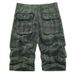 Men's Clothing Workwear Shorts Men Summer Trend Sports Men's Clothing Washed Cotton Plaid Multi Pocket Six Point Casual Pants_viptrois.com