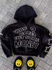 High Street Dark Style 3D Digital Printing Hoodie Personality High End Loose Hip Hop Cardigan Top_viptrois.com