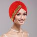 New Fashion Elastic Breathable Watermelon Hat With Diamonds On The Side Ladies' Baotou Hat Chemotherapy Hat Wholesale Direct Sales_viptrois.com