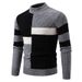 Pure 2025 New Autumn Winter Sweater Men, Knitted Color Block Half Turtleneck, European Size Pullover Base Shirt For Men_viptrois.com