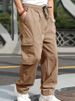 Men's Clothing Spring And Summer New Men's Overalls European And American Foreign Trade Drawstring Multi Pocket Casual Trousers_viptrois.com