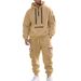 Men's Clothing Winter Heavy Velvet Men Casual Suit Loose Sports Multi Pocket Workwear_viptrois.com
