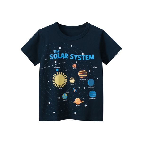 Mother & Kids Summer New Korean Children's Clothing Children's Short Sleeved T Shirts Boys' Clothing Starry Sky Manufacturers One Piece Consignment_viptrois.com