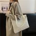 Women's Bags Large Capacity Canvas Bag Autumn New Style Corduroy Simple Tote Bag Popular Fashion Single Shoulder Underarm Bag_viptrois.com