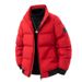 Men's Clothing Cotton Coat Men's Slim Fit Winter Hooded Cotton Jacket - Stylish Casual Warm Coat For Cold Weather (Black, Khaki, Red, Army Green)_viptrois.com