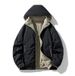 Men's Clothing Winter Reversible Down Jacket With Hood, Lightweight Warmth, Waterproof & Windproof, For Teens & Adults (Black, Khaki, Dark Grey)_viptrois.com