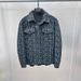 Men's Clothing Men's autumn lapel denim jacket long sleeve letter full print jacket fashion business denim jacket GFX1E800_viptrois.com