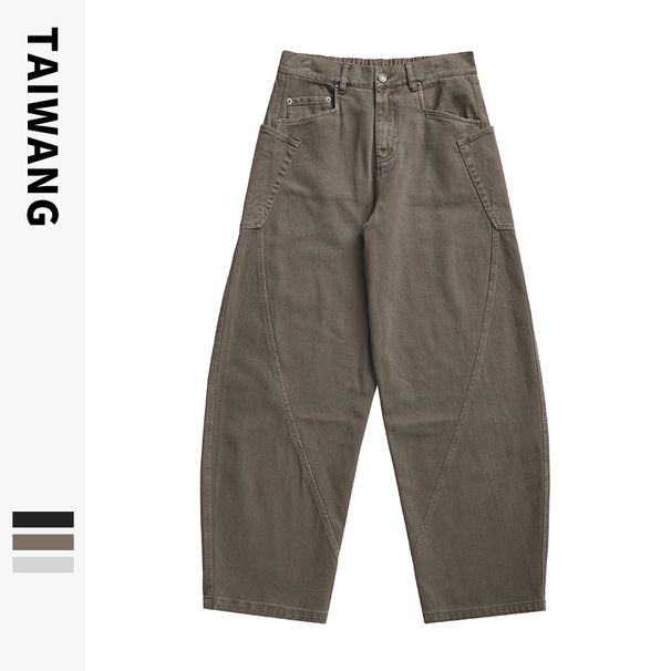 Men's Clothing Men's Wear 2024 American Retro Casual Pants Autumn and Winter Multi Pocket Workwear Loose Scimitar Pants Men's Trousers_viptrois.com