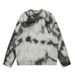 High Street Trendy Brand Tie-Dye Mink Winter Men's Loose Casual Long Sleeve Round Neck Soft Fluffy Knitted Sweater_viptrois.com