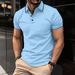 Summer Lapel Men's Casual Short-sleeved Business Polo Shirt Men's Fashion Youth Golf T-shirt Daily Clothing Loose Top 2025 New_viptrois.com