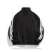Men's Clothing Sweatshirt Autumn/Winter Loose Cotton-Blend Zip Hoodie - Oversized Streetwear Sweatshirt With Patch Detail (Black, Heather Grey)_viptrois.com