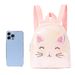Children Girls Mini Cute Cat Embroidery Backpack Classic Backpack Suitable For Little Girls Kindergarten Primary School Students Daily_viptrois.com