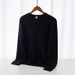 "Japanese-Inspired Relaxed Fit Crewneck Sweater – Wrinkle-Resistant Winter Knitwear For Men"_viptrois.com