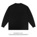 New Design American Hip Hop Street Hand-painted Black Child Print Long-sleeved T-shirt Round Neck_viptrois.com