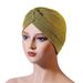 Golden Silk-Polyester Turban Hat – Middle Eastern Style Sports Headwear (Breathable & Lightweight For Active Women)_viptrois.com