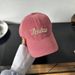 American Letter Embroidered Red Baseball For Women In Spring And Summer, Small Face, Versatile Hat, Big Head_viptrois.com