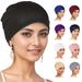 Muslim Headscarf Hat Women's Bottom Hat Adult Hat Solid Color Pullover Hat_viptrois.com