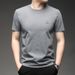 Men's Clothing Bamboo Cotton Raglan Casual Short Sleeved T Shirt Men Summer New Round Neck Casual Breathable Men's T Shirt_viptrois.com
