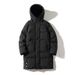 Boys' Winter Hooded Padded Jacket - Thickened Cotton Coat For Teens & Students, Warm Mid-Length Outerwear (Black/Grey/Army Green, Sizes M-8XL)_viptrois.com