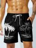 Men's Clothing Men's Summer Beach Pants Seaside Vacation Cross Border Hot Sale New Loose Large Size Shorts Coconut Tree Print_viptrois.com