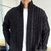 Pure 2025 Autumn Winter Japanese Retro Striped Color-Block Sweater Men High Street Trendy Brand Niche Lazy Style Casual_viptrois.com