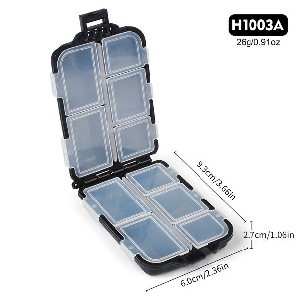 Plastic Accessories Double-Sided Storage Lure Bait PP Fishing Tackle Box_viptrois.com