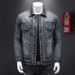Men's Clothes High Quality Denim Jacket Man Retro Simple Heavy Denim Jacket Man_viptrois.com
