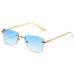 Women's Polygonal Frameless Sunglasses - Cut Edge Design, UV400 Protection, Fashion Statement Fashion Trends Hot-selling_viptrois.com
